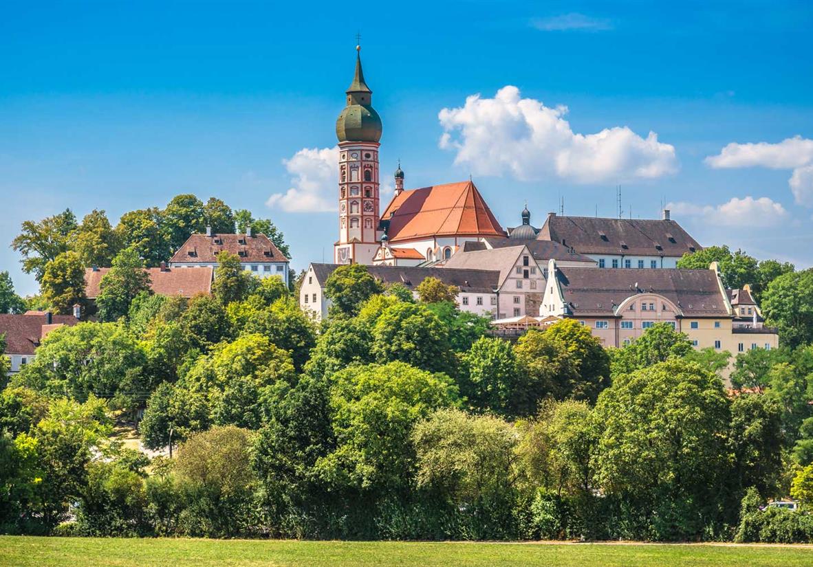 Kloster von Andechs mit seiner berühmten Brauerei