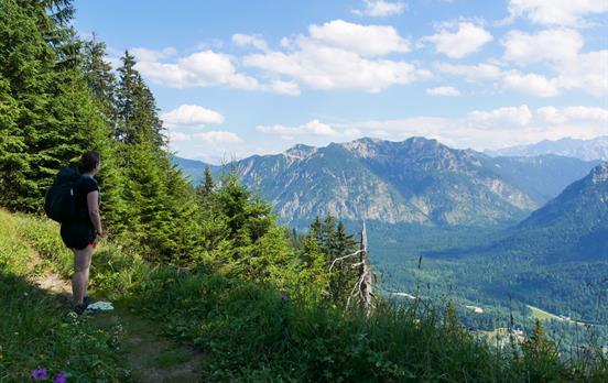 Panoramaweg zum Schloss Linderhof