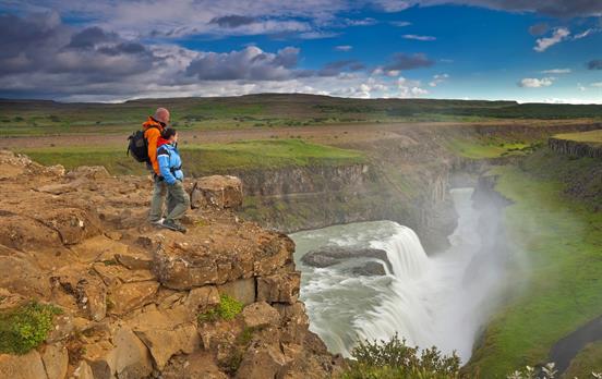 The breathtaking Gulfoss Waterfall