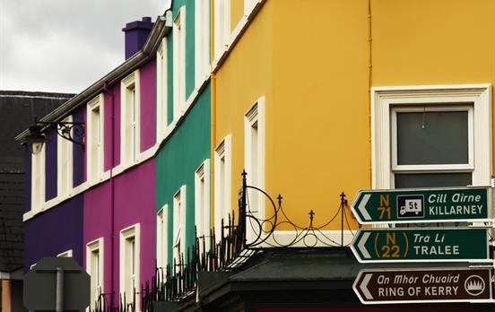 Colourful houses in Kenmare