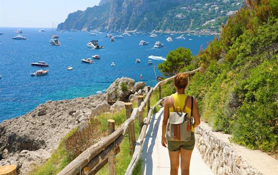 Coastal Hiking on the island of Capri