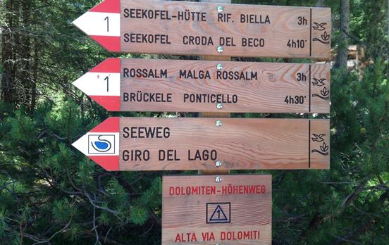 Excellent signposting