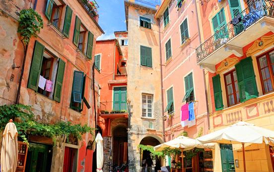 Typical street in Monterosso