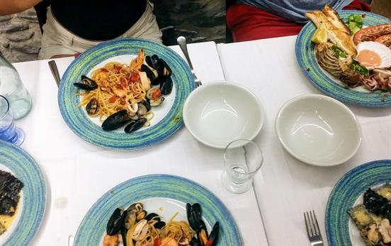 Köstliche regionale Meeresfrüchte