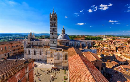 Siena's centre, a UNESCO World Heritage Site