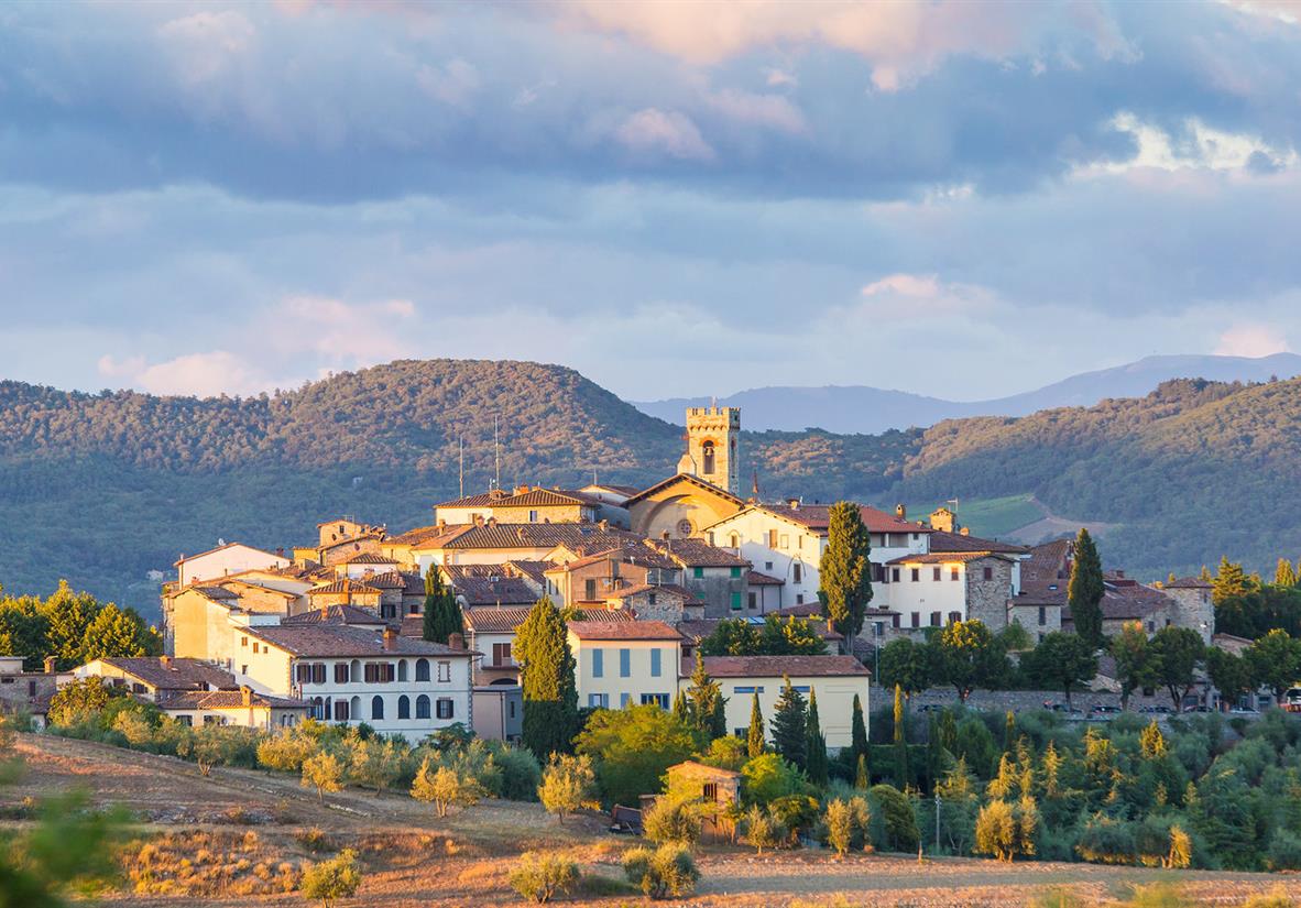 Beautiful hill top town