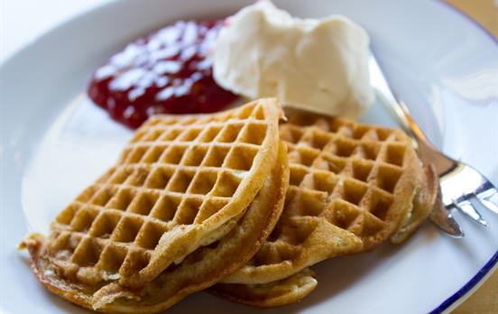 Delicious Norwegian waffles