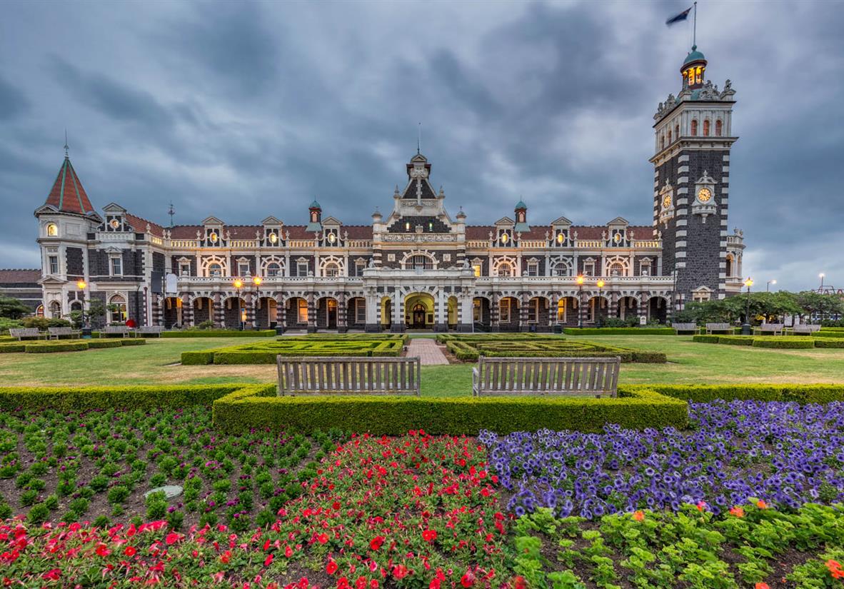 Historischer Bahnhof in Dunedin