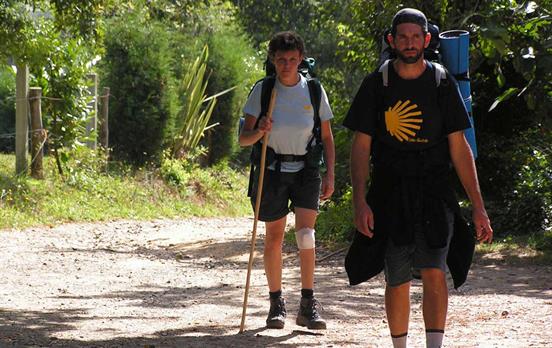 Pilger auf dem Jakobsweg