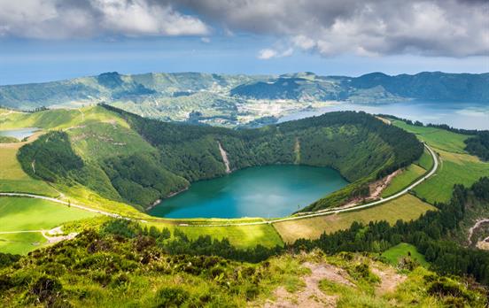 Crater lake of Sete Cidades