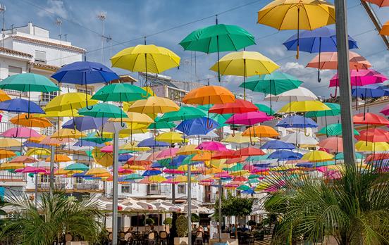 The funky umbrella festival in Agueda