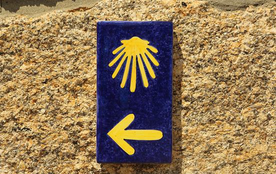 Camino signage always keeps you on track