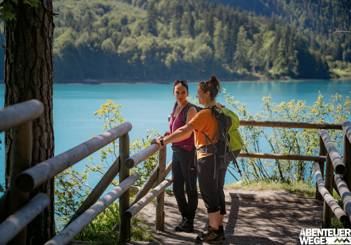 Alpsee Aussichtspunkt mit Blick auf Neuschwanstein