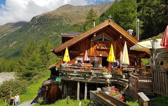 Typical mountain huts along the way