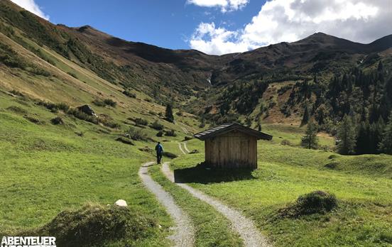 Richtung Sandjoch nach Südtirol