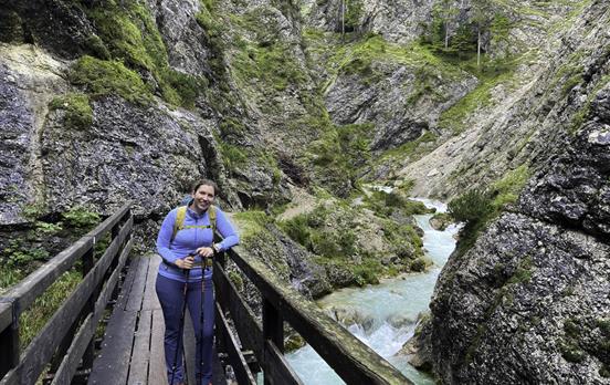 Wandern durch die Gleirschklamm