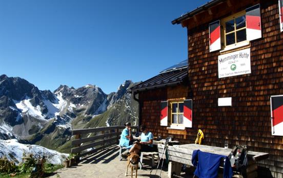 Mountain huts on the trail
