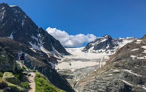 Fantastische Sicht auf den Gletscher