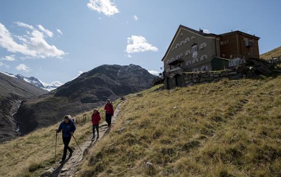 Abstieg vom Hochjoch Hospitz
