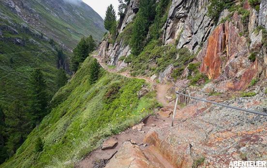 Aufstieg durchs Rofental