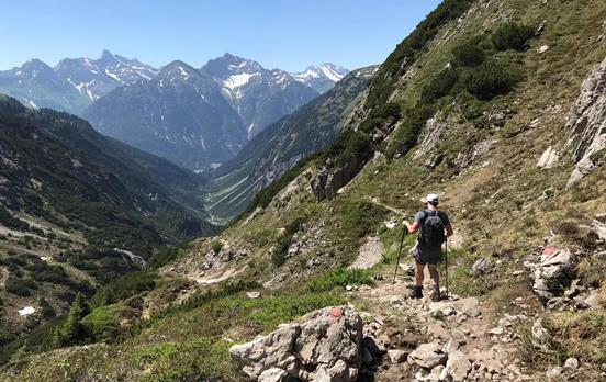 Varied terrain on the E5