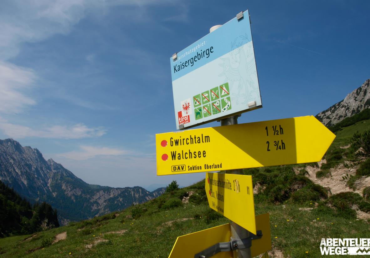 Rund um den Wilden Kaiser: Wegweiser