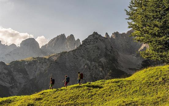 Walk through the dramatic peaks of the Kaiser rang