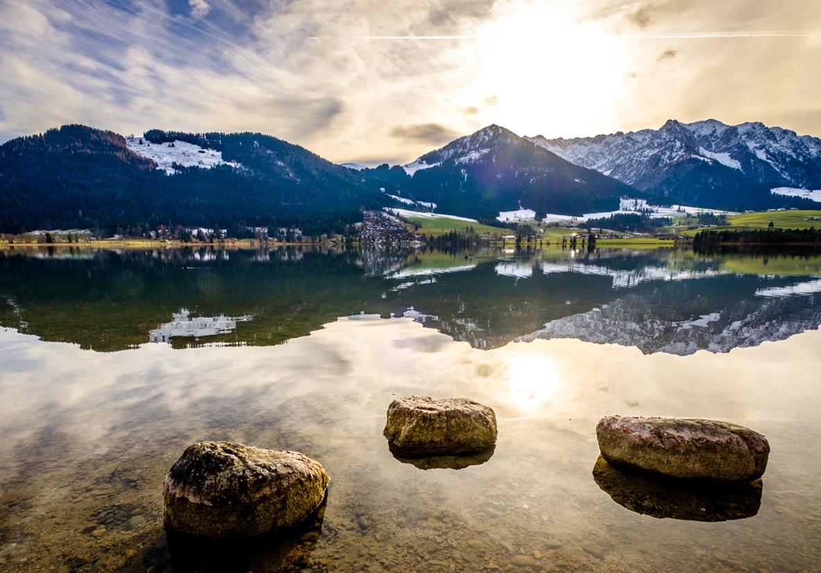Wilder Kaiser: Der Walchsee im Lichtspiel