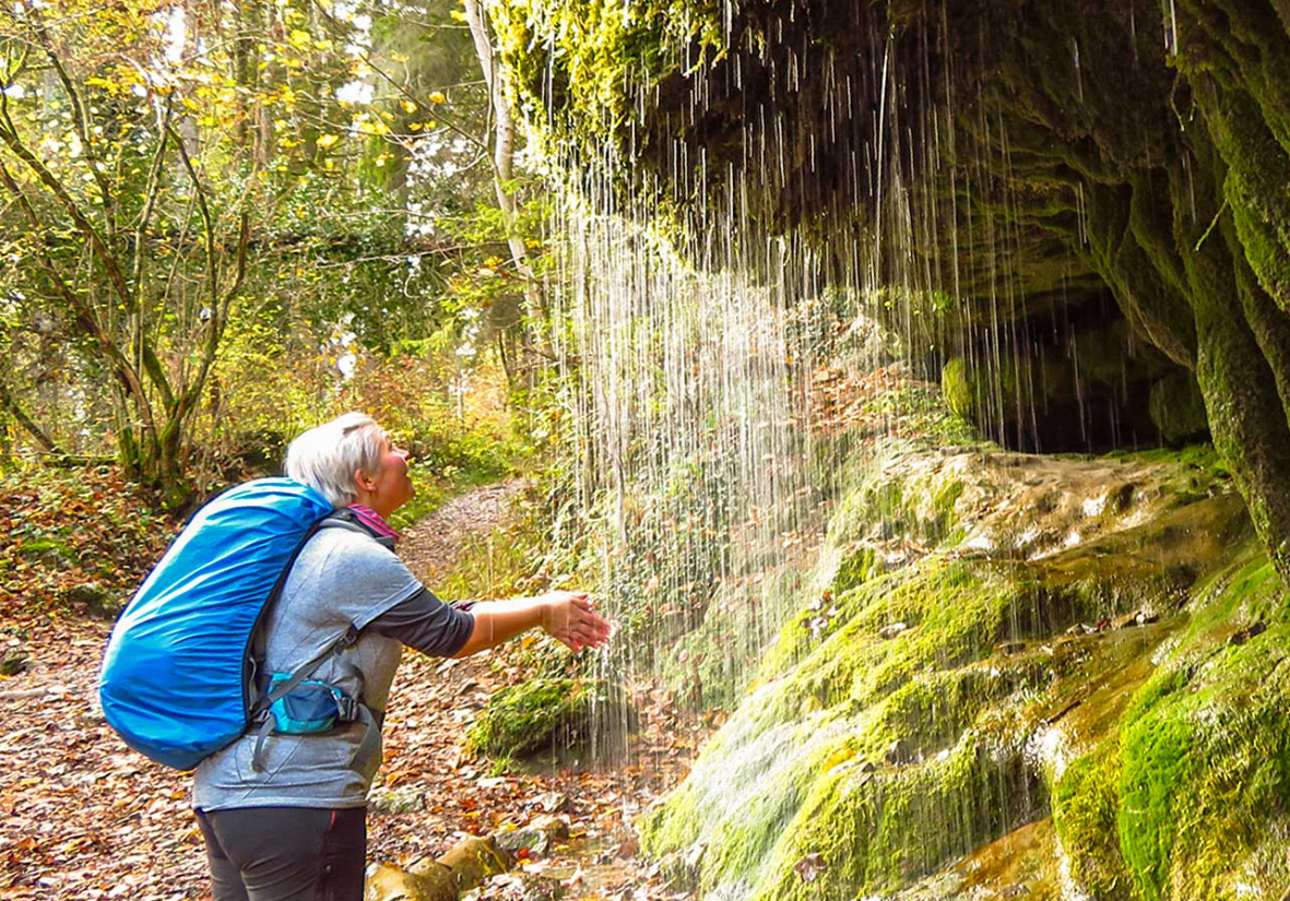 Wasserfall auf dem Schluchtensteig