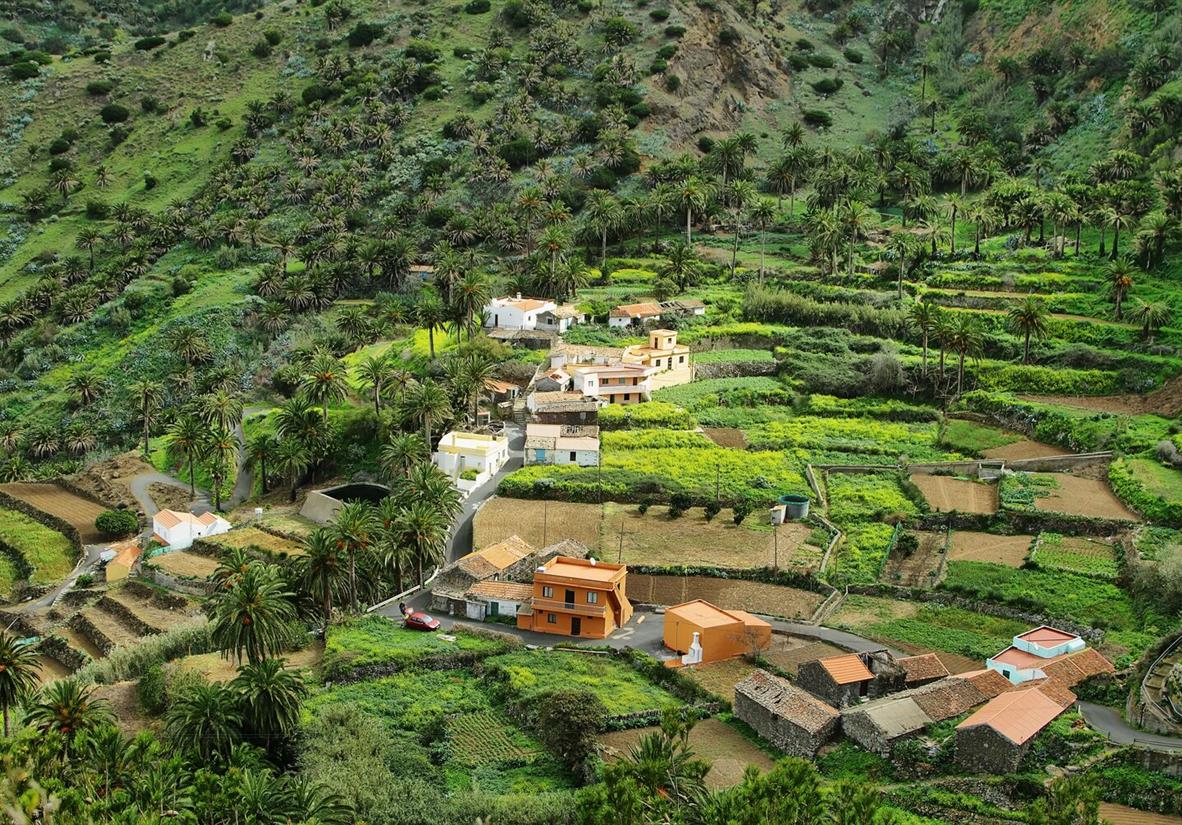 Valle Gran Rey im Osten La Gomeras
