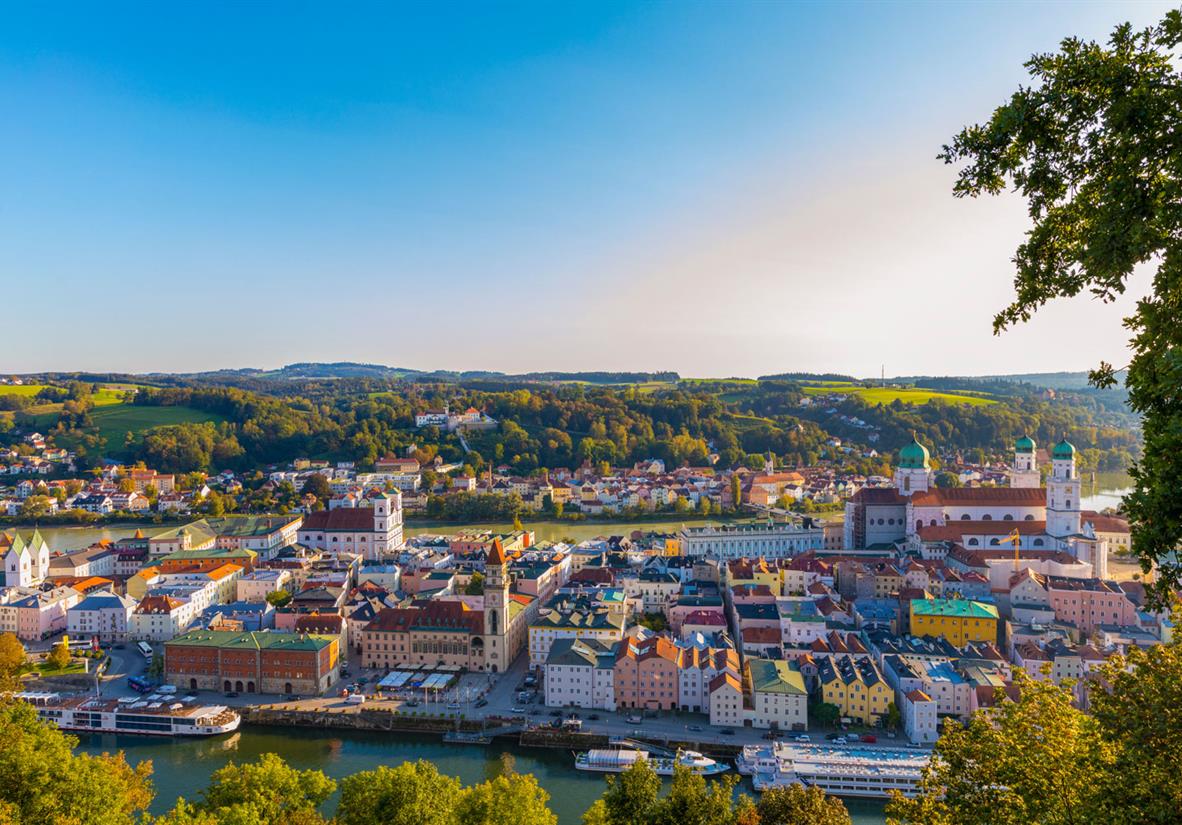 Die hübsche Drei-Flüsse-Stadt Passau