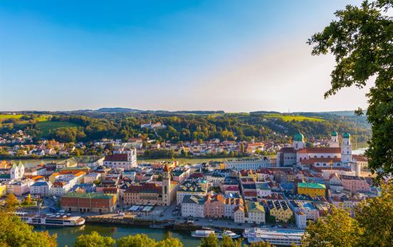 Die hübsche Drei-Flüsse-Stadt Passau