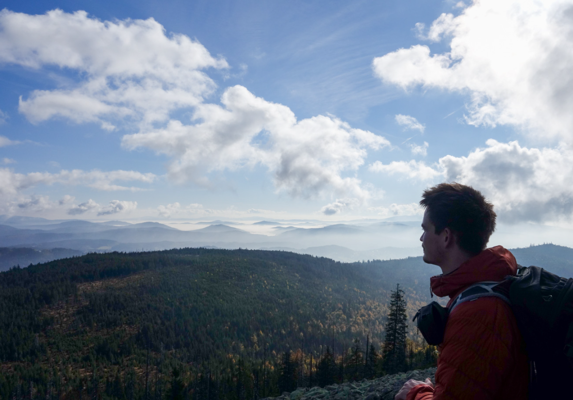Fernblicke über Bayerischen und Böhmischen Wald