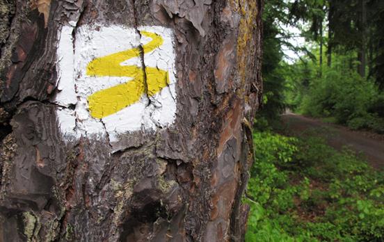 Goldsteig Markierung ©Michael Körner