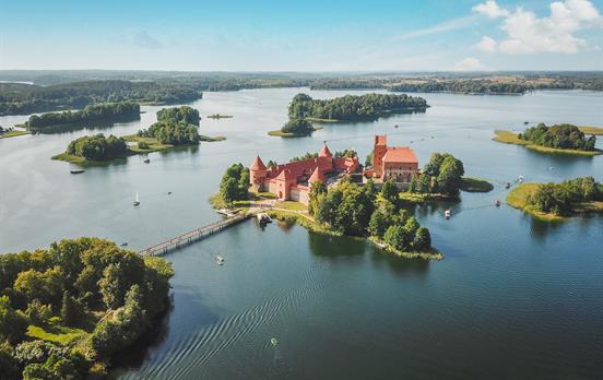 Die pittoreske Wasserburg Trakai