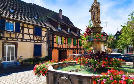 Eguisheim fountain