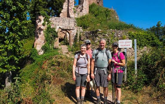 Smiling faces on the trail