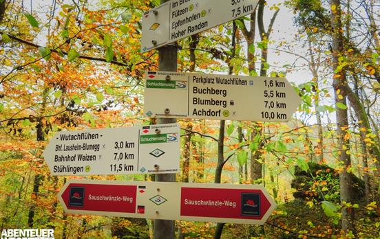 Der Schluchtensteig ist bestens ausgeschildert