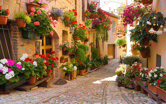 Schlendern Sie durch die Gässchen von Spello