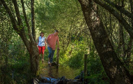Erfrischende Kneippanlage am Stausee Losheim
