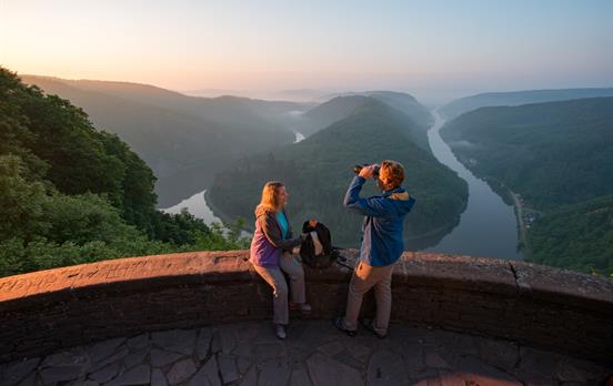 Ausblick auf die Saarschleife