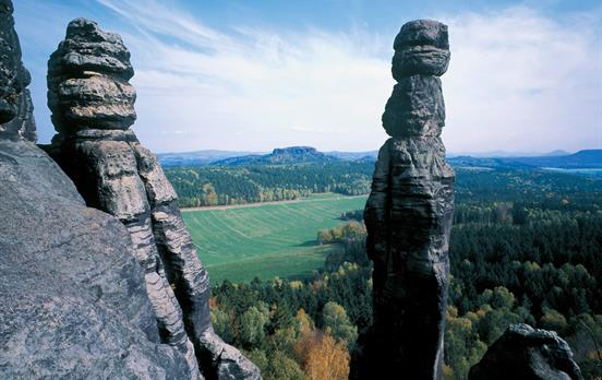 Die Felsnadel Barbarine. Foto: Frank Richter