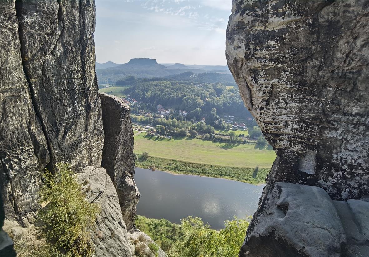 Blick auf die Elbe