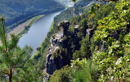 Aussicht auf die Elbe