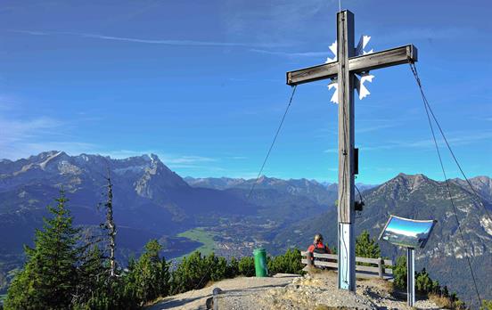 Blick auf die Zugspitze vom Wank