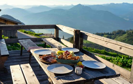 Deftige Hüttenjause