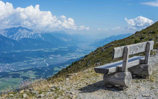 Kleine Rast mit Blick aufs Inntal