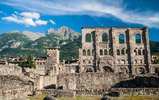 Aosta Roman theatre ruins