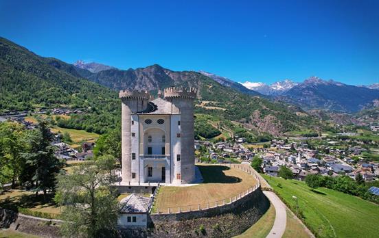 Medieval castle in Aymavilles