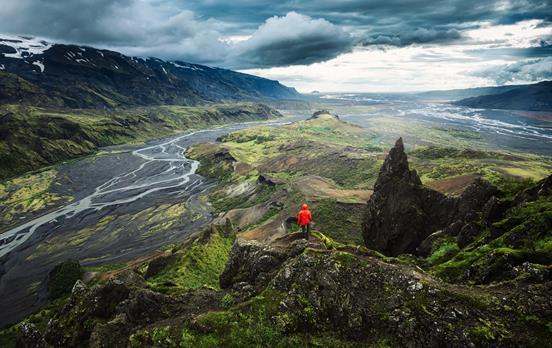 Wanderer in den Weiten Islands
